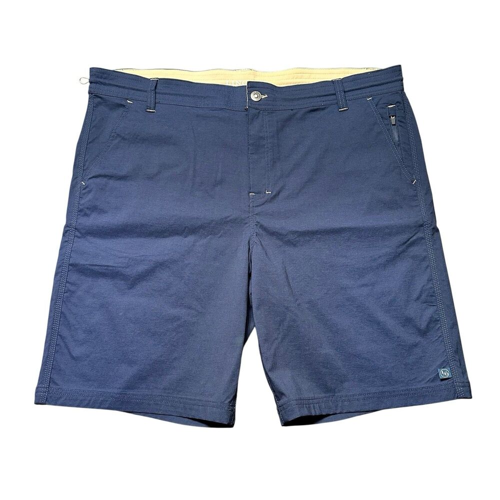 Lincoln Outfitters Mens 42 Casual Shorts Blue Stretch Lightweight Outdoor EUC